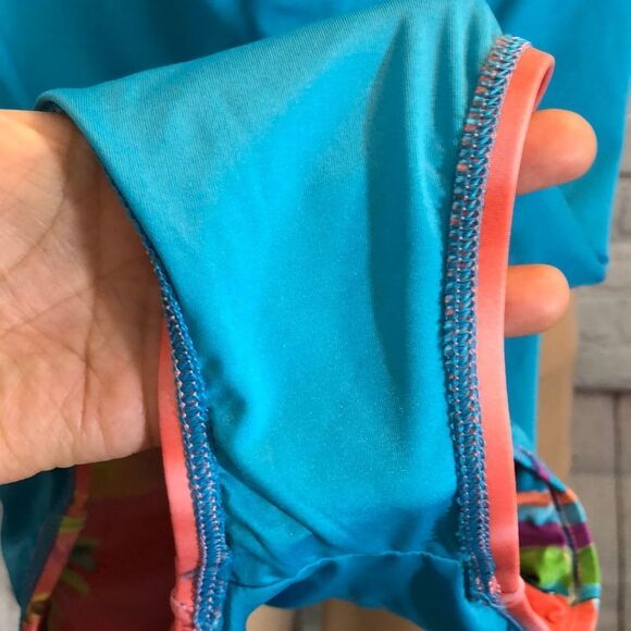 Anne Cole Beach Print 1 Piece Strapless Swimsuit S - Picture 16 of 16